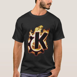 Camiseta KDE ardiendo Linux
