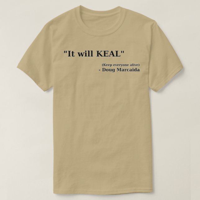 Camiseta Keal Doug Marcaida T (Diseño del anverso)