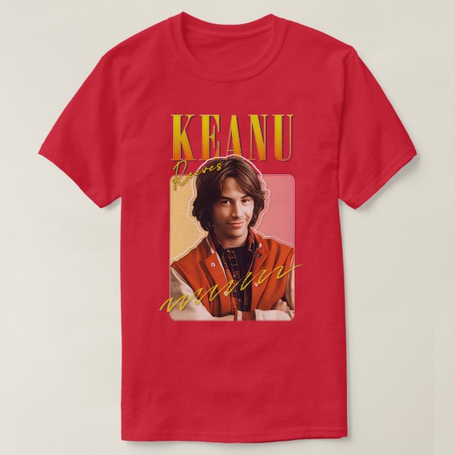 Camiseta Keanu evita el diseño estético original de los año (Diseño del anverso)