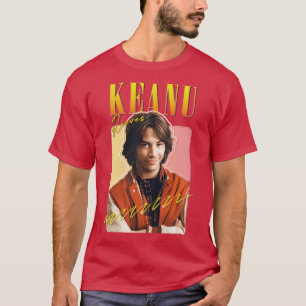Camiseta Keanu evita el diseño estético original de los año