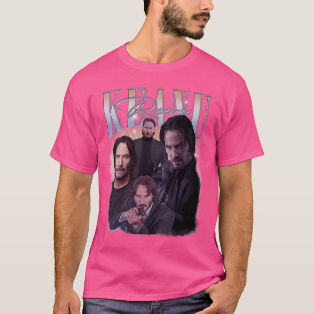 Camiseta Keanu Reeves Bootleg Vintage (Anverso)