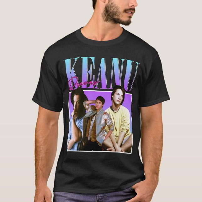 Camiseta Keanu Reeves estilo de los 90 (Anverso)