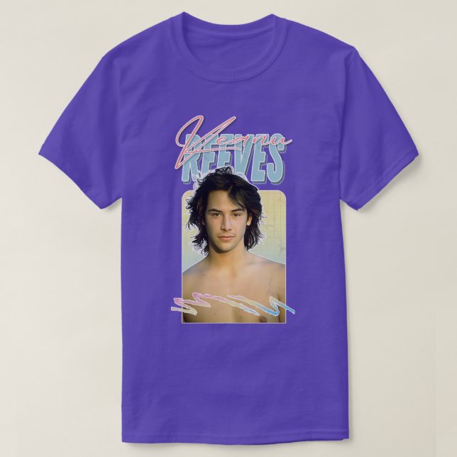 Camiseta Keanu retira arte de fans estéticos de los años 90 (Diseño del anverso)
