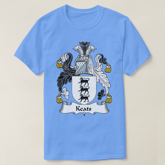Camiseta Keats Coat of Arms Family Crest (Diseño del anverso)