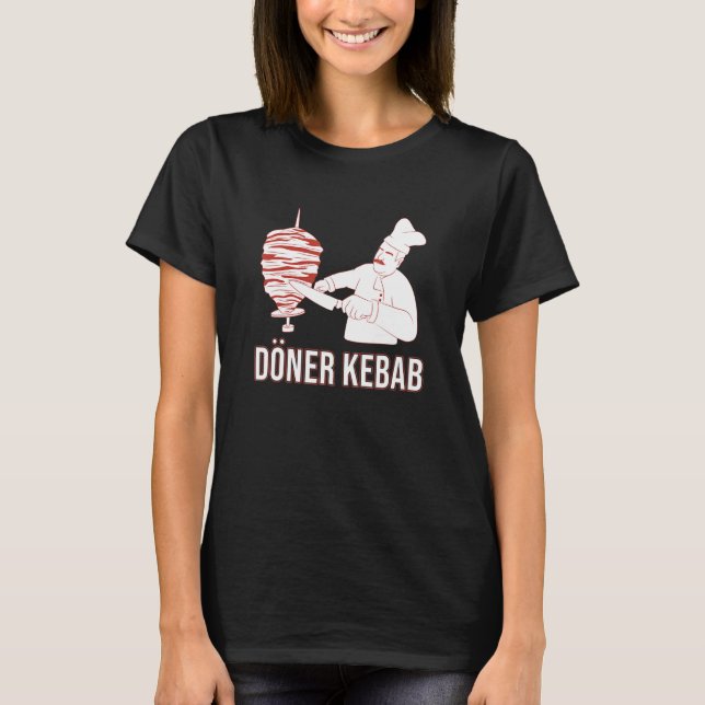 Camiseta kebab    fast food  junk food  döner  döner kebab (Anverso)