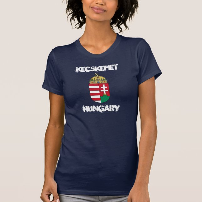 Camiseta Kecskemet, Hungría con el escudo de armas (Anverso)