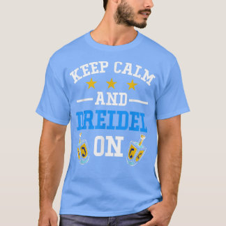 Camiseta Keep Calm and Dreidel On Hanukkah Jewish Festival