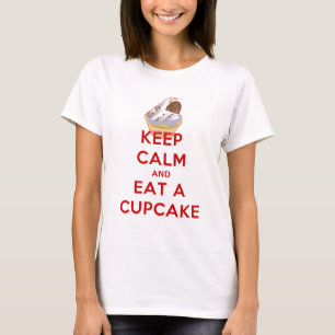 Camiseta Keep Calm and Eat a Cupcake