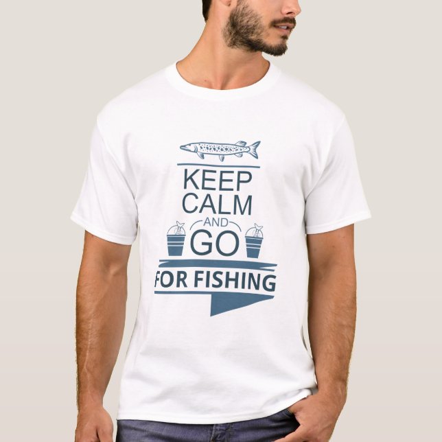 Camiseta Keep calm and go for fishing (Anverso)