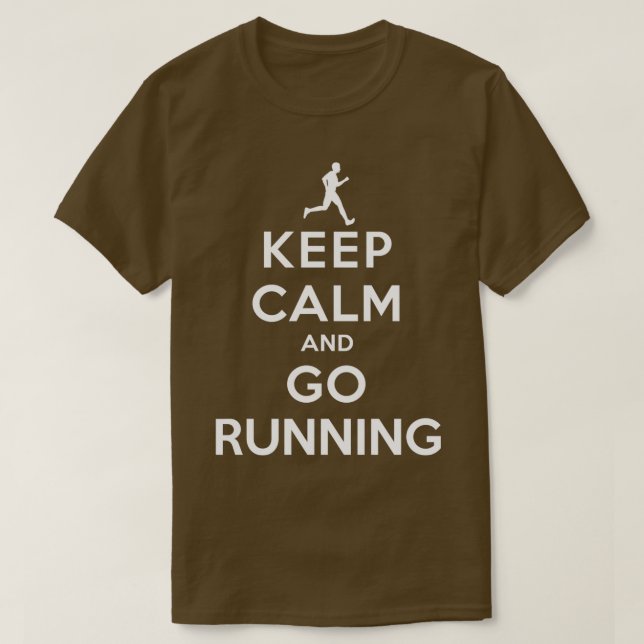 Camiseta Keep Calm and Go Running DSMale (Diseño del anverso)