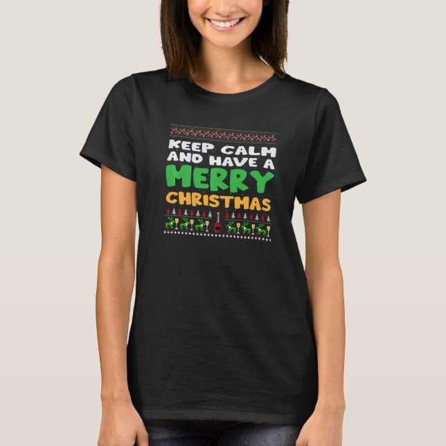 Camiseta Keep Calm and Have a Merry Christmas Santa PJ Cost (Anverso)