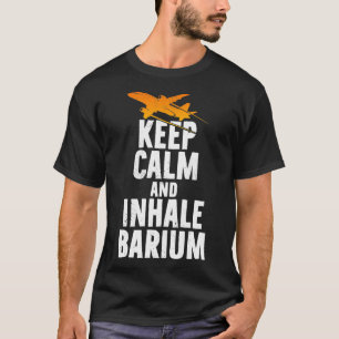 Camiseta Keep Calm and inhale Barium Chemtrails Conspiracy
