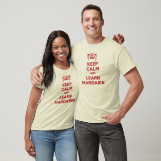 Camiseta Keep Calm and Learn Mandarin Mens Shirt