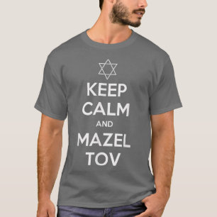 Camiseta Keep Calm and Mazel Tov Hanukkah T Jewish