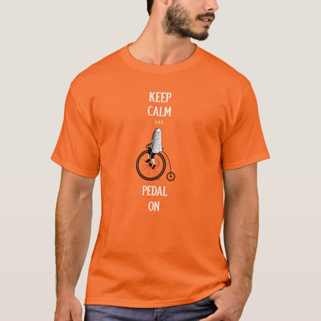 Camiseta Keep Calm and Pedal On (Anverso)