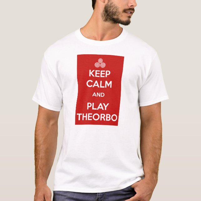 Camiseta Keep calm and play theorbo (Anverso)