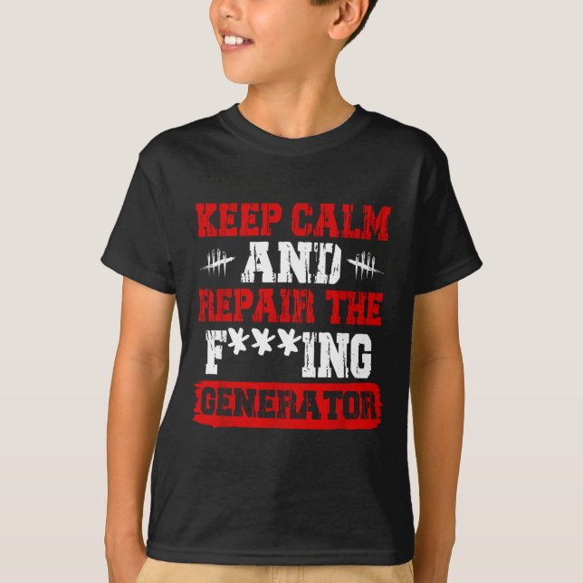 Camiseta Keep Calm And Repair The Generator Video Game  (Anverso)