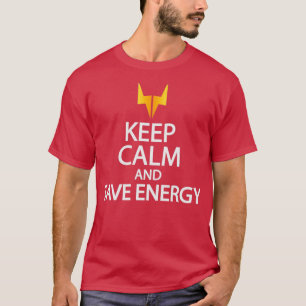 Camiseta keep calm and save energy