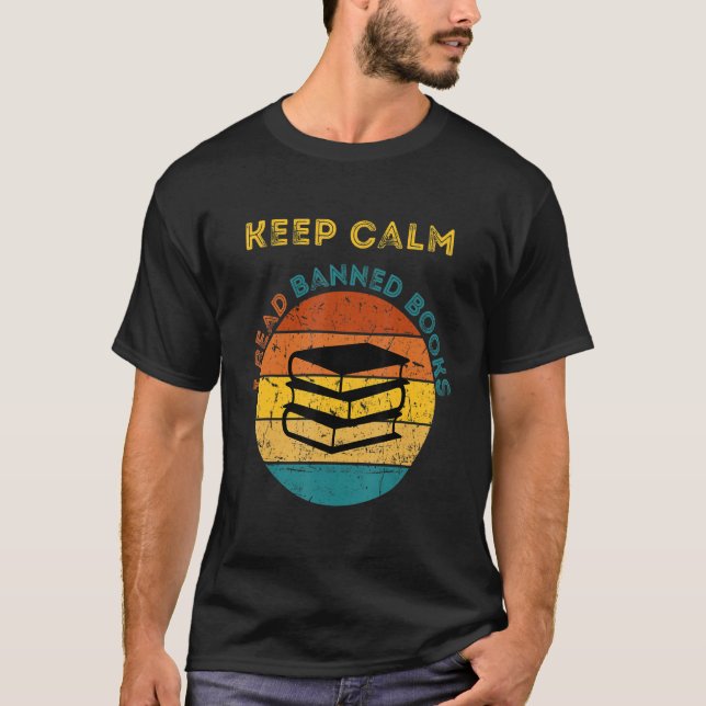 Camiseta Keep Calm I Read Banned Books Book (Anverso)
