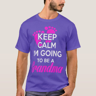 Camiseta Keep calm i'm going to be a grandma 