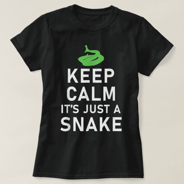 Camiseta Keep Calm its just a Snake Funny Snake Lover (Diseño del anverso)