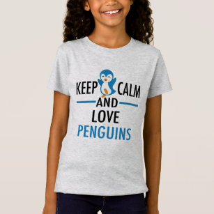 Camiseta Keep Calm Love Penguins Zoo Kids