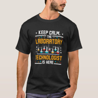 Camiseta Keep calm the laboratory technologist is here Prem