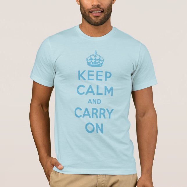 Camiseta keep_calm_trans_blue_10x10 (Anverso)