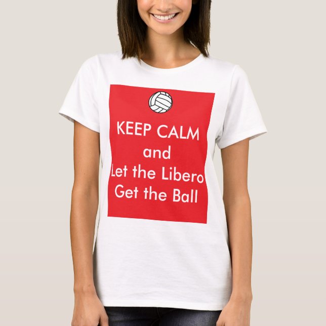 Camiseta Keep Calm Volleyball (Anverso)