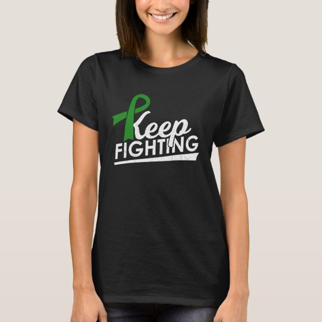 Camiseta Keep Fighting Cerebral Palsy & Glaucoma Warrior Aw (Anverso)
