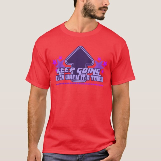 Camiseta Keep Going Y2K Aesthetic Inspirational Quote 90s f (Anverso)