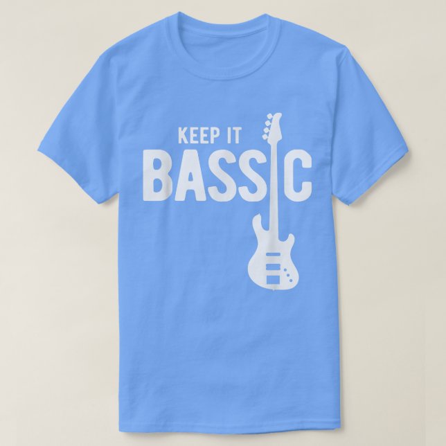 Camiseta Keep It Bassic Guitar Bass Player 1912 (Diseño del anverso)