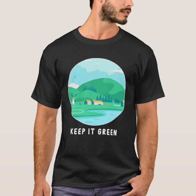 Camiseta Keep It Green Eco friendly Earth Day (Anverso)
