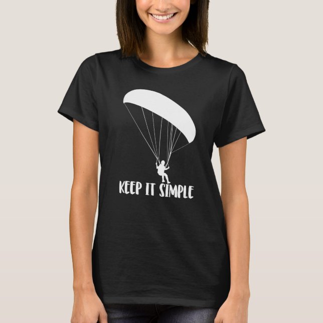 Camiseta Keep It Simple Paragliding  Men Paraglider Adventu (Anverso)