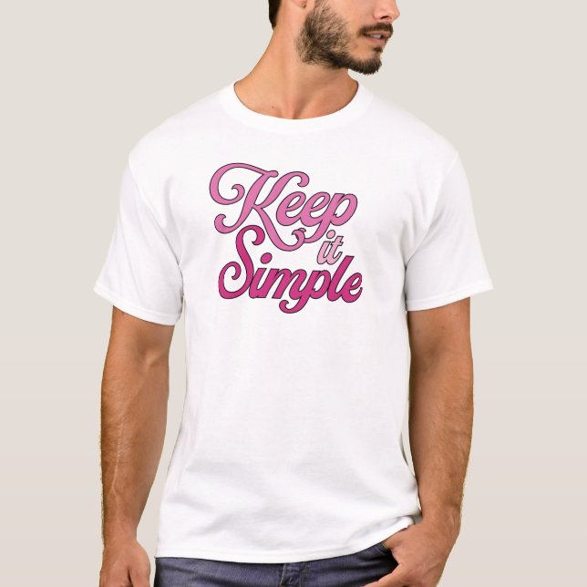Camiseta Keep It Simple T-Shirt (Pink) (Anverso)