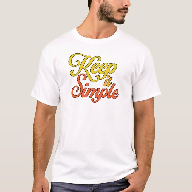 Camiseta Keep It Simple T-Shirt (Yellow) (Anverso)