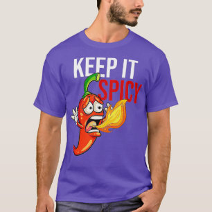 Camiseta Keep It Spicy Chili Hot Red Pepper Jalapeno