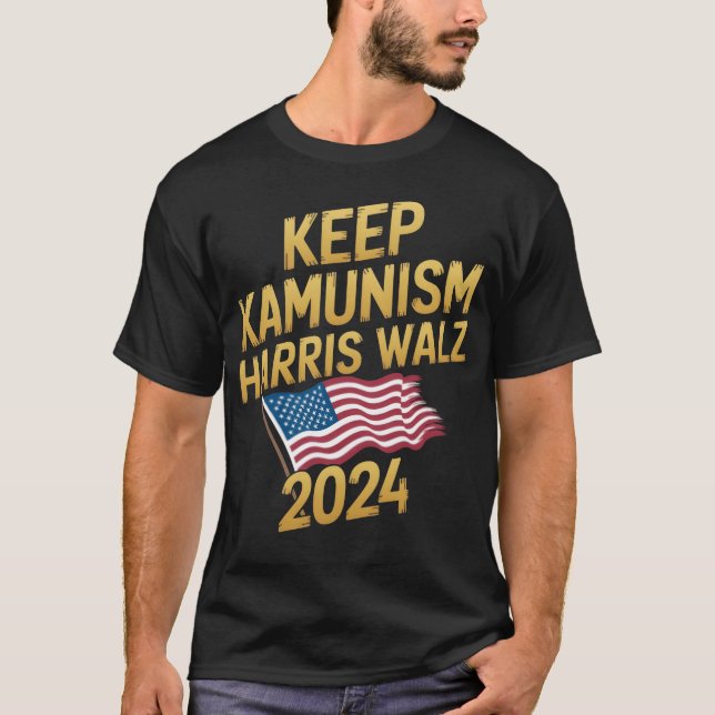 Camiseta Keep Kamunism  Walz 2024 Show Your Pride boy (Anverso)