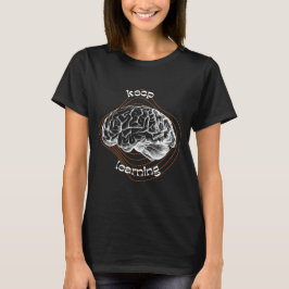 Camiseta Keep Learning Bold Black T-Shirt