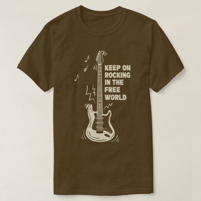 Camiseta Keep On Rockin in the Free World (Diseño del anverso)