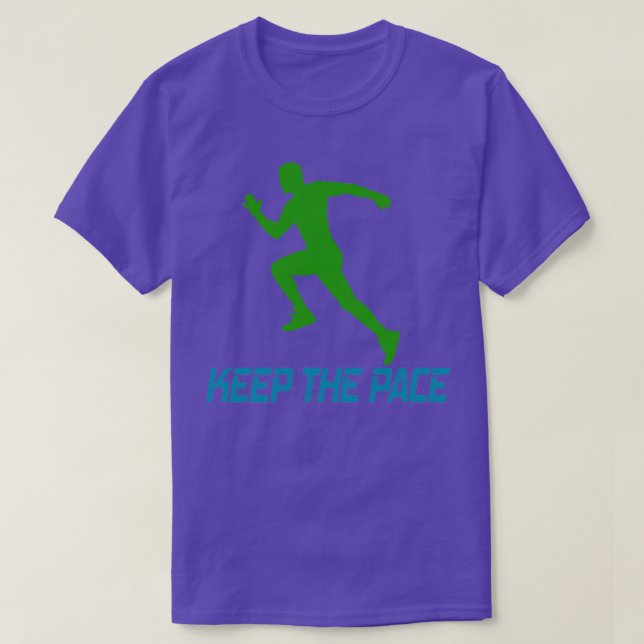 Camiseta Keep the pace how a man (Diseño del anverso)
