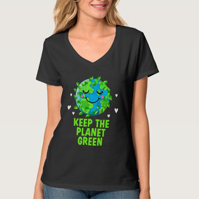 Camiseta Keep the Planet Green Ecology Trees Ecosystem Wood (Anverso)