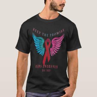 Camiseta Keep The Promise World Aids Day Red Ribbon Awarene