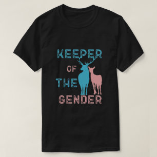 Camiseta Keepear de la burla o el perro del género en azul