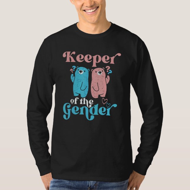 Camiseta Keeper Of The Gender Baby Shower & Pregnancy Annou (Anverso)