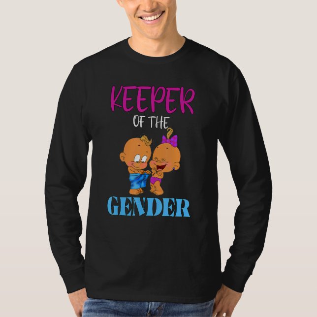 Camiseta Keeper Of The Gender Ethnic Gender Reveal Party Bl (Anverso)