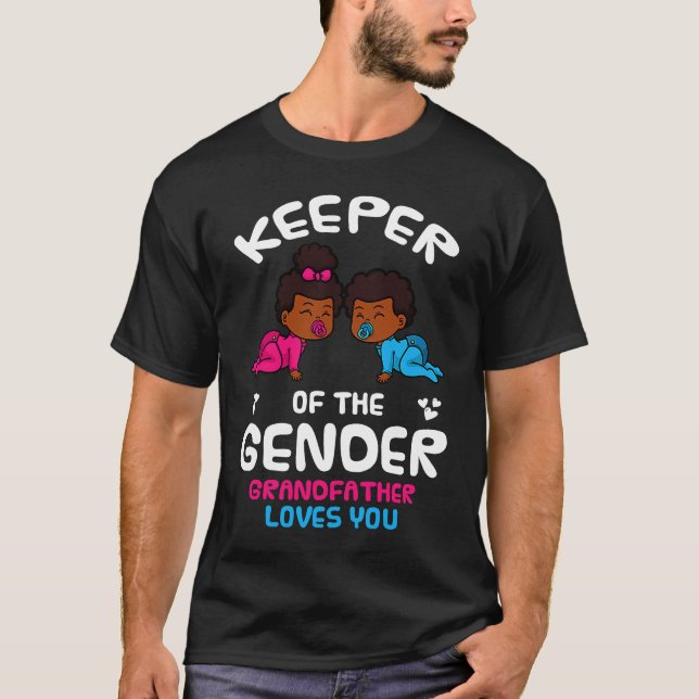 Camiseta Keeper of the Gender Grandfather Loves You African (Anverso)