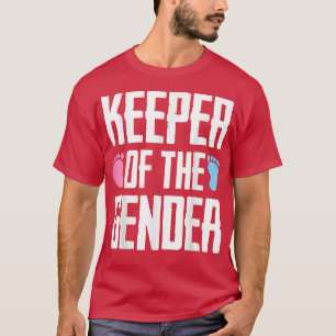 Camiseta Keeper Of The Gender Reveal Baby Announcement T-Sh