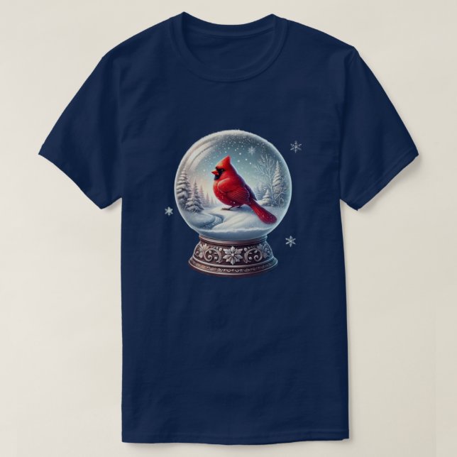 Camiseta Keepsake, el cardenal de invierno (Diseño del anverso)