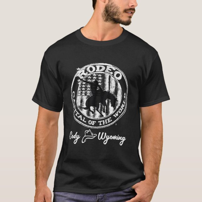 Camiseta Keepsake, La Capital Mundial De Rodeo De Cody Wyom (Anverso)